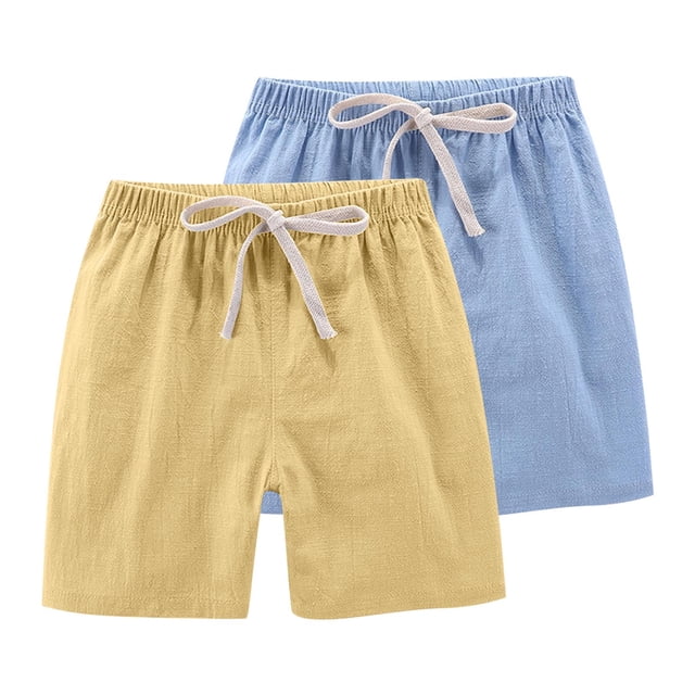 Under 25,2PC Kids Shorts, Solid Casual Sports, Drawstring, Summer, Kids' Outfit, Quick Dry, Comfortable Fit Classy and Comfortable|100%Polyester,Army Green,Sopatenor