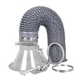 thumbnail image 4 of HILABEE Tuyau d'Extracteur de Fumée Réglable Flexible pour Atelier Industriel Bricolage Soudage 65 mm, 4 of 9