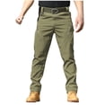 thumbnail image 3 of cllios Men's Outdoor Cargo Pants Rip Stop Lightweight Waterproof Military Work Cargos Work Hiking Pants Multi Pockets, 3 of 4