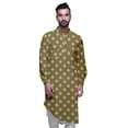thumbnail image 2 of Atasi Kurta Traditionnel en Rayonne Imprimée à Col Mandarin pour Hommes Chemise Décontractée, 2 of 6