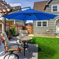 thumbnail image 3 of LSLJS Garden Umbrella Outdoor Stall Umbrella Beach Sun Umbrella Replacement Cloth 118 Inch Diameter with 8 Bones, Portable Windproof Compact Travel Umbrella, 3 of 4