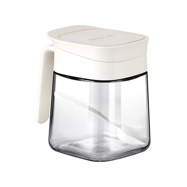 XZNGL Glass Condiment Containers With Lids Clear Spice Jar 300 ml Flip Top Storage Jar for Sugar Pepper Flour Kitchen Counter Use