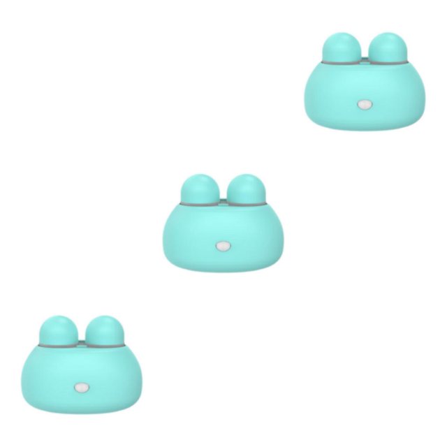 mmirethe Cute Contact Lens Container Washer Lens Battery AAA Blue 85x60x65mm 3Set