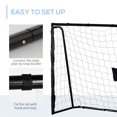 thumbnail image 4 of Soozier 6ft x 4ft Soccer Goal Net with Metal Frame, Easy Assembly, Black, 4 of 10