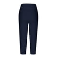 thumbnail image 4 of Gros Rabais! Georges Pantalons de Randonnée Joggers Femme Mode Cordon Poches Taille Élastique Capris à Imprimé, 4 of 6