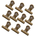 thumbnail image 1 of Metal Hinge Clips, Clips for Pictures And Supplies 10 Pcs 1 Size (1.18inch) - Bronze, 1 of 7