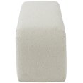 thumbnail image 4 of Meridian Furniture Niagara Cream Boucle Fabric Bench, 4 of 8