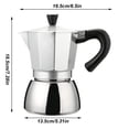 thumbnail image 3 of Riforla Cafevello Cafevello Pot Cafevello Cafetière Cafevello Pot en Acier Inoxydable Cafevello Pot Acier Inoxydable Cafevello Pot Cafetière Verre&Bouteille A, 3 of 3