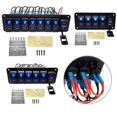 thumbnail image 2 of Yimiti Waterproof 5 6 8 Gang Rocker Switch Panel Led Light For Car Marine Boat 12V 24V-5 Gang, 2 of 8