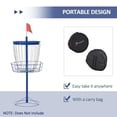 thumbnail image 2 of Soozier 24-Chain Lightweight Portable Practice Basket for Disc Golf Target Stand, 2 of 9