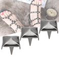 thumbnail image 2 of Herwey Square Rivet, 400 Sets 4MM-7MM DIY Leathercraft Spike Rivets Square Spike Studs Bags Shoes Belt Accessories, Square Spike Rivets, 2 of 7