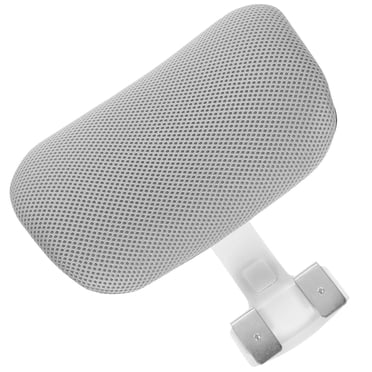 GROWTH TANK Office Chair Headrest Accessories Easy to Install Adjustable Computer Chair Head Gray in White Frame
