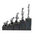 thumbnail image 3 of Ape Man Evolution Figure Sculpture Gorilla Model Collectible Animal Figurine for, 3 of 9