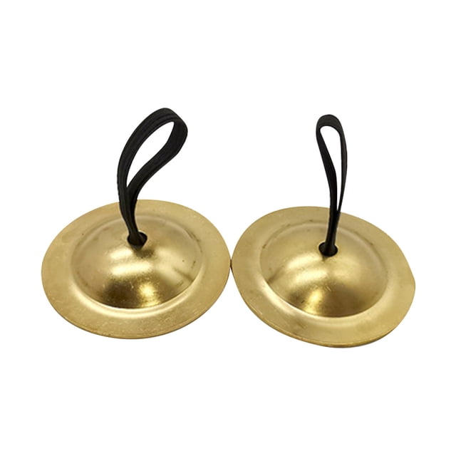 Copper Percussion Set for Music Teaching and Early Education Enlightenment with Stage Grade Brass Material and Three Scale Adjustment 2PCS