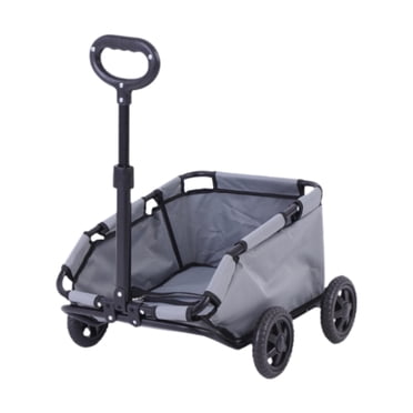 Milaget Dog Stroller Foldable Dog Carrier for Shopping Small Dogs Medium Dogs Animal Gray