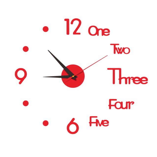 XZNGL Wall Clocks for Living Room Decor 24 Inch Large Wall Clock Watch Diy Sticker Wall Clocks Pared Home Decoration Special Living Room Home Decoration Office Shop Art Decor