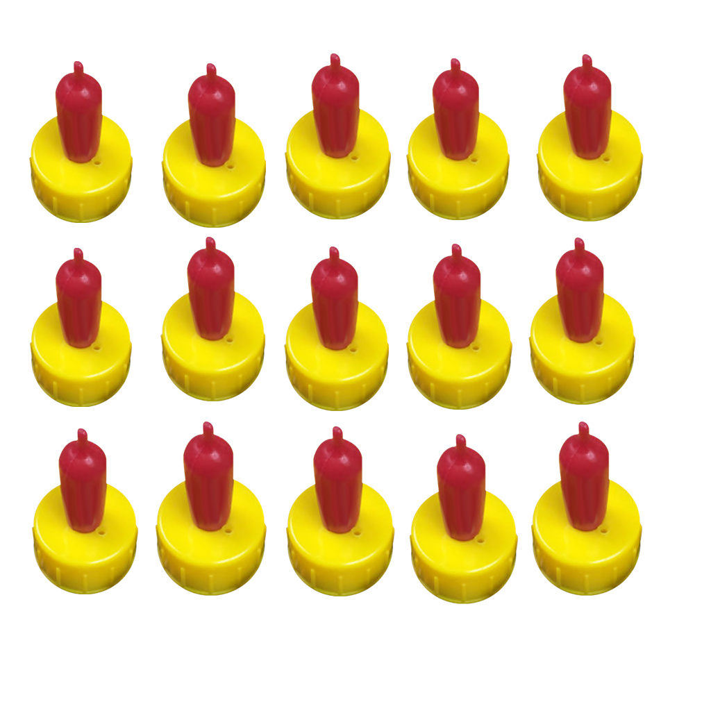 koolsoo 15pcs Sheep Milk Drinking Nipple Rubber Pacifier For Teat Feed Orphaned Lamb Pup