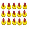 thumbnail image 1 of koolsoo 15pcs Sheep Milk Drinking Nipple Rubber Pacifier For Teat Feed Orphaned Lamb Pup, 1 of 1
