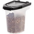thumbnail image 1 of IRIS USA, 6 lb Airtight Pet Cat or Dog Food Container, Black and Clear, 1 of 3