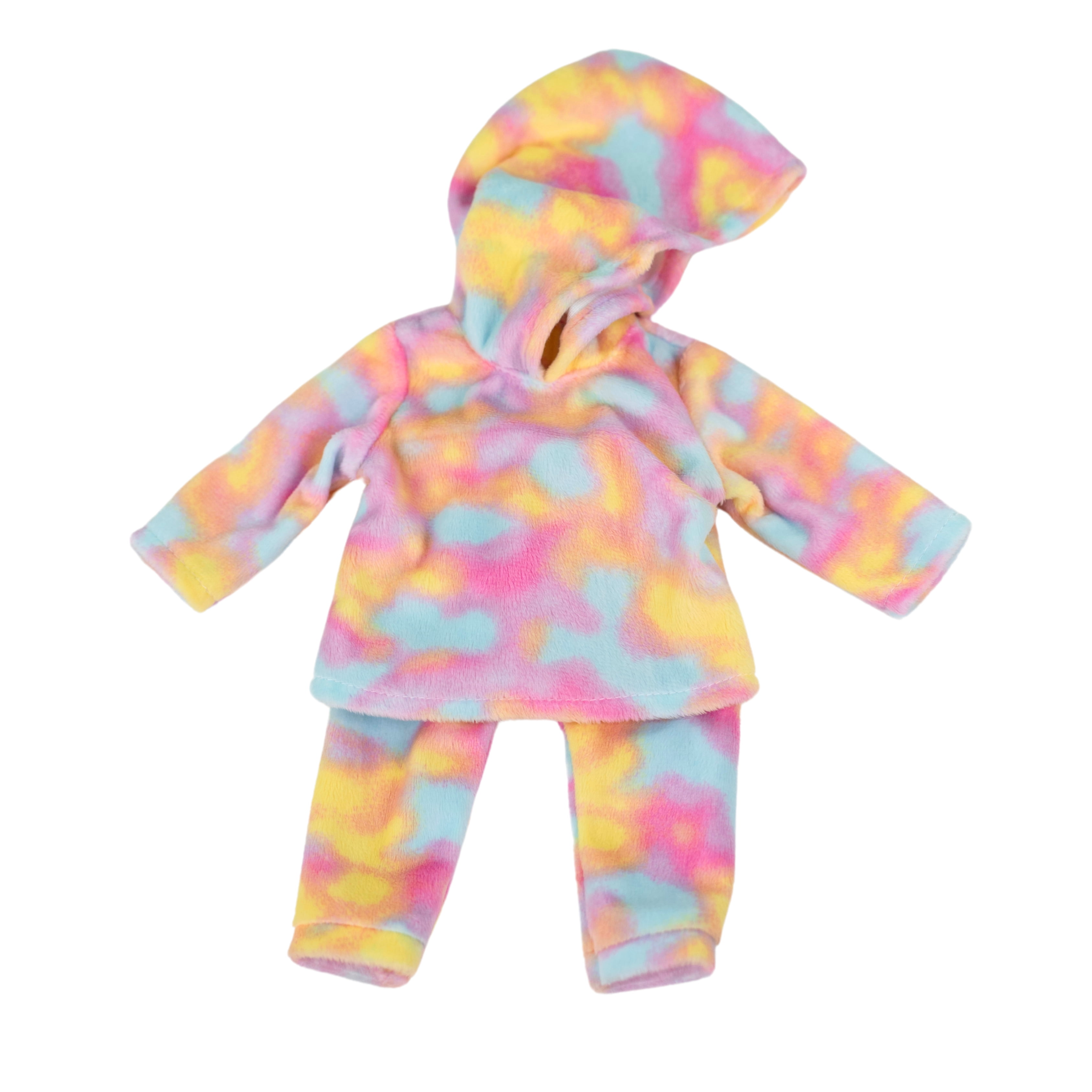 My Life As – Ensemble Détente pour Poupée de 18 pouces, 3 Pièces, Tie-dye rose, jaune et bleu