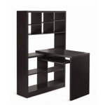 Monarch Specialties Computer Desk, Home Office, Bookcase, Corner, Storage Shelves, Left, Right Set-up, L Shape, Work, Laptop, Laminate, Brown, Contemporary, Modern
