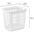 thumbnail image 2 of Sterilite Ultra Panier à Linge pour Vêtements Sales Facile à Transporter, (Lot de 12), 2 of 11