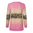 thumbnail image 5 of Liquidation à 50 % Chandail Surdimensionné pour Femmes 2023 Hauts Automne Manches Longues Chandail Ample Chemise Chic Décontractée Dames Chandails à Rayures à Col Rond, 5 of 5
