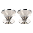 thumbnail image 1 of 2X Goutteur pour Café Filtre Réutilisable Cône d'Égouttement Filtre à Café Portable Cafetière pour Café Filtre Maison Bureau Camping, 1 of 5