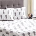 thumbnail image 1 of Safdie & Co. Ensemble de Draps en Microfibre 3PC Lit Simple Ananas, 1 of 2