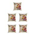 thumbnail image 1 of Maytalsory Easy To Change Flowers Pillowcase Addition To Home Decor Polyester Decorative Pillow Cushion Covers Soft Durable kztym001-5 5Set, 1 of 6