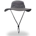 thumbnail image 1 of Wide Brim Sun Hat Mesh Bucket Hat Lightweight Bonnie Hat Perfect for Outdoor Activities, 1 of 7
