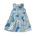 thumbnail image 1 of Kcodviy Robe d'Été pour Filles Robe Décontractée Lavande Robe Bébé Princesse Robes Sans Manches à Fleurs Tenues pour Filles Taille 12 Imprimé Robe de Plage pour Enfants, 1 of 3