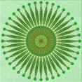 thumbnail image 1 of Ahgly Tapis d'Intérieur Lavable en Machine Carré Vert Clair, 4 Pieds Carré, 1 of 7