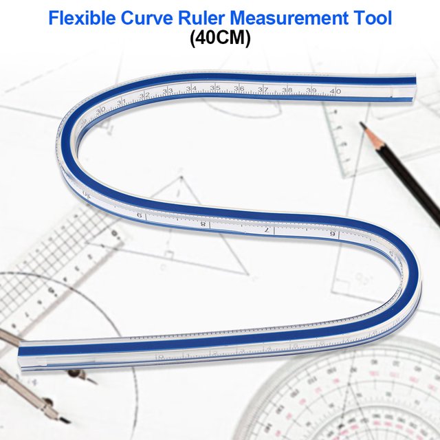 Garosa Règle de Courbe Flexible Outil de Mesure pour Dessin Peinture Graphiques et Conception de Vêtements, Règle, Règle de Mesure