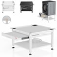 thumbnail image 1 of GloryStar Universal Laundry Pedestal, Washer and Dryer Riser with Pullout Shelf, Adjustable Anti-Vibration Pads, Drain Pan and Hose, 1 of 9