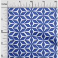 thumbnail image 2 of oneOone Viscose Chiffon Medium Blue Fabric Geometric Craft Projects Decor Fabric Printed By The Yard 42 Inch Wide, 2 of 4