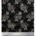 thumbnail image 1 of Soimoi polyester Crepe Fabric Artistic Paisley Print Sewing Fabric Yard 42 Inch Wide, 1 of 3
