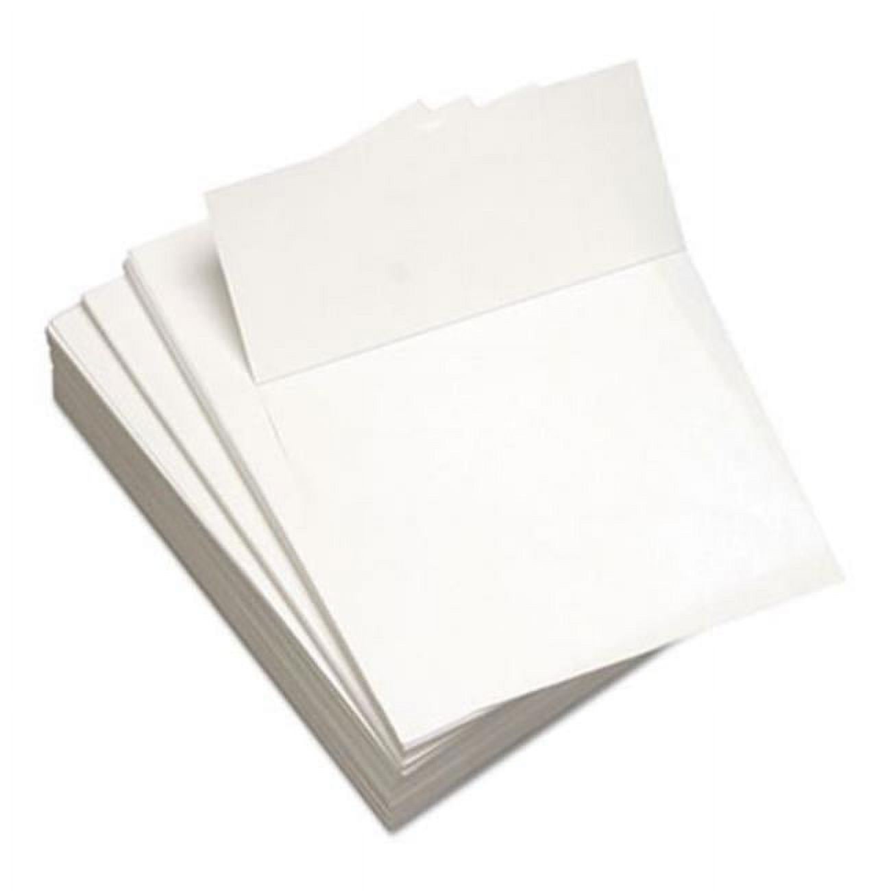 Domtar DMR8821 20 lbs 8.5 x 11 Custom Cut-Sheet Copy Paper for 92 Bright, Micro-Perforated 3.66 in. from Top, White - 500 Per Ream