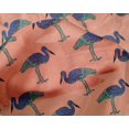 thumbnail image 4 of oneOone Silk Tabby Fabric Heron Block Print Sewing Fabric BTY 42 Inch Wide, 4 of 4