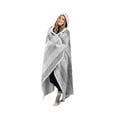 thumbnail image 1 of Safdie & Co. Hoodzy Couverture Fausse Fourrure Gris, 1 of 2