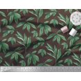 thumbnail image 3 of Soimoi Brown Rayon Fabric Leaf Leaves Decor Fabric Printed Yard 58 Inch Wide, 3 of 3