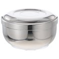 thumbnail image 1 of 1pc Stainless Steel Men's Shaving Bubble Bowl with Lid Foaming Container, 1 of 8
