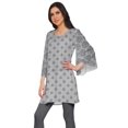 thumbnail image 2 of Moomaya Robes Tuniques Courtes Femmes Manches Kimono Kurti Imprimé Mini Tenue d'Été, 2 of 5
