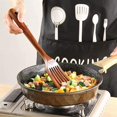 thumbnail image 3 of Cooking Tool Sets Teak Solid Wood Kitchenware Set Spatula No Lacquer Kitchen Cooking Soup Spoon Rice Spoon Wooden Spatula Non-Stick Spatula Set (Color : 6PCS), 3 of 7