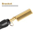 thumbnail image 2 of Electric Hot Comb Hair Straightening Heat Pressing Comb Ceramic Curling Flat Iron Curlers, 2 of 4