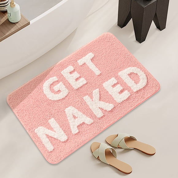Letter Toilet Bathroom Water Absorbent Non Slip Floor Mat Household And Dirty Imitation Floor Mat