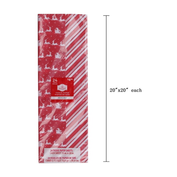 24CT SNT/STRP TISSUE - FRENCH
