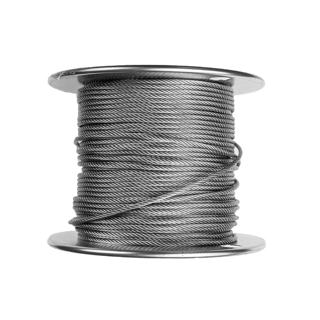 Laureola Industries 3/32" Stainless Steel Grade 7x7 Grade 304 Aircraft Cable Wire Rope - Available in Different lengths