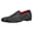Black, variant on Santimon Mens Dress Shoes Paillette Loafers Metallic Slip-On Casual Business Shoes Red US 10.5