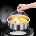 thumbnail image 3 of CHUANK Multi-use Vegetable Steamer Stainless Steel Steaming Basket For Vegetable Dumpling, 3 of 10